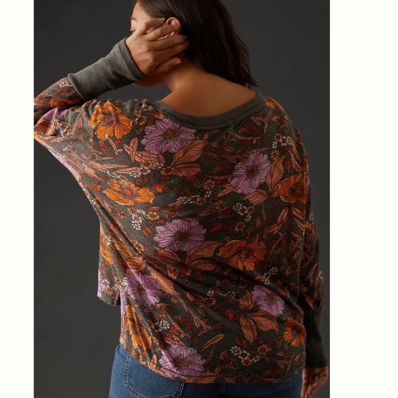 NWT Anthropologie Pilcro Heritage Oversized Boxy Pullover S - Picture 4 of 16